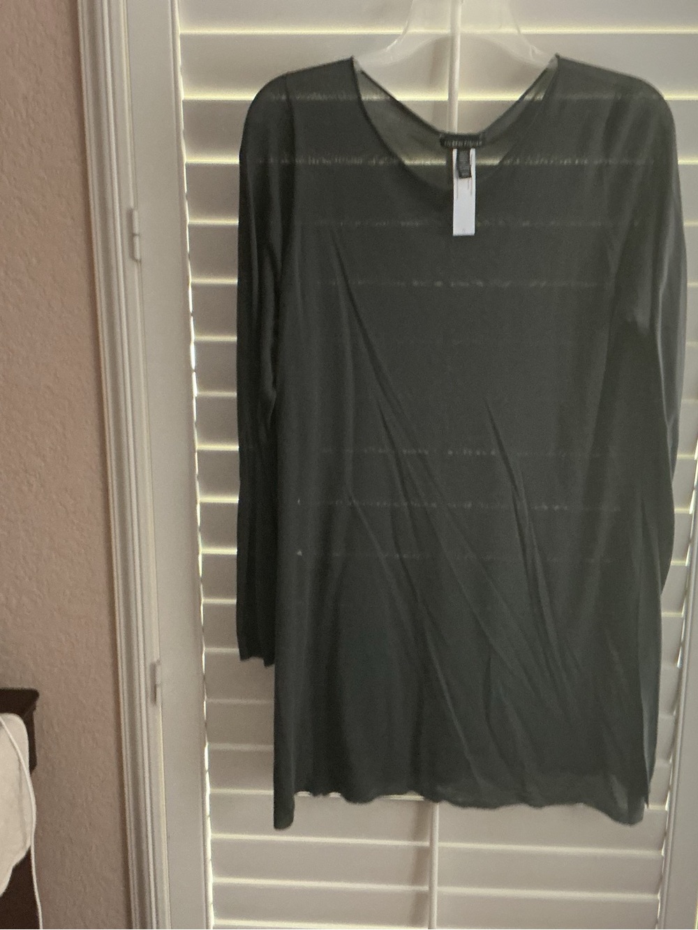 Eileen FisherLong Sleeve Sheer Tunic Top